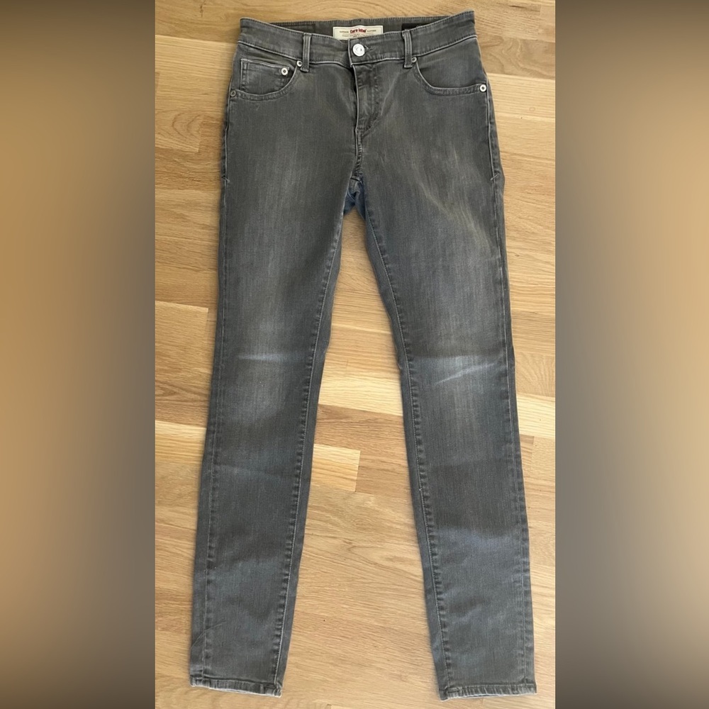 Care Label-Barney's New York | Cigar Bell Crop Black Jeans Size 25 Raw Hem